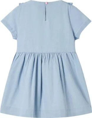 Produktbild von vidaXL Kinderkleid mit Rüschen Hellblau 116