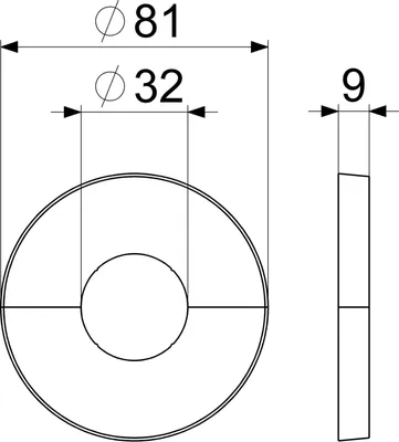 Zdjęcie produktu dla Js Klapprosette, Verchromt Zu Badewannen- Und Ventilarmatur