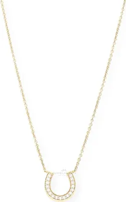 Produktbild von Halskette Damen 333 Gold Hufeisen JL10-05-1029 Zirkonia