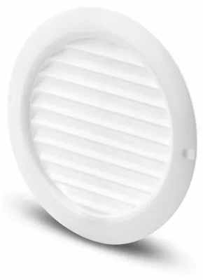 Image de Naber T-ZULRG 125 Grille ronde d'entrée d'air, blanc - Technique de ventilation