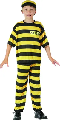 Immagine prodotto di Costume da galeotto per bambini nero e giallo - 134/140 (10-12 anni)