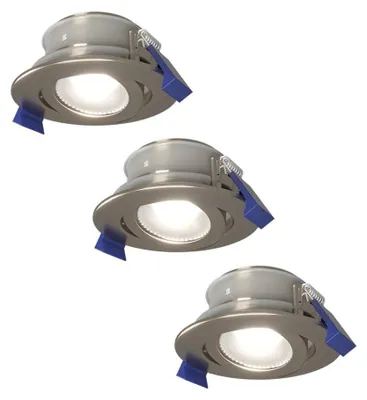 Image de HOFTRONIC - Spot LED encastrable 4W 345lm 6500K IP65 GU10 inclinable dimmable 3 pièces