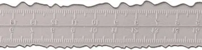 Image de Papier déchirer Règle en acier au carbone Multifonctions bords irréguliers précis pour dessiner