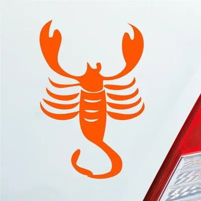 Produktbild von Auto Aufkleber Sternzeichen Steinbock PKW Car KFZ Roller 6,5x10 cm Orange Sticker Heckscheibenaufkleber