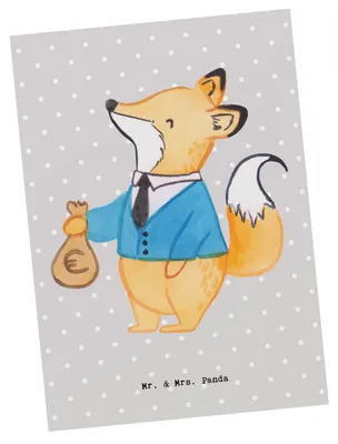Produktbild von Mr. & Mrs. Panda Postkarte Steuerberater Herz - Grau Pastell - Geschenk, Fotokarte, Grußkarte, Ansichtskarten, Ansichtskarte, Postkarten