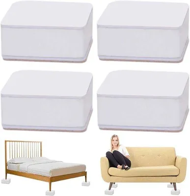 Produktbild von Möbelverhoger 3 cm Selbstklebend für Sofas, Stühle und Tische - Set aus 4 Stück