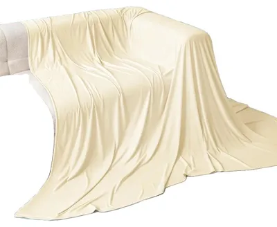 Imagen del producto de Manta refrescante, diseño ligero, manta reversible, 150x200 cm, color: AMARILLO