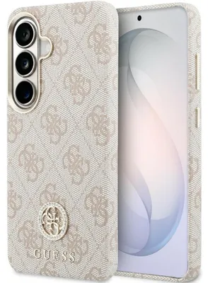 Obrázok produktu pre Puzdro GUESS vhodné pre SAMSUNG S26 GUHMS26SP4GRMDEP (4G Rhinestone Round Logo kompatibilné s MagSafe) ružové