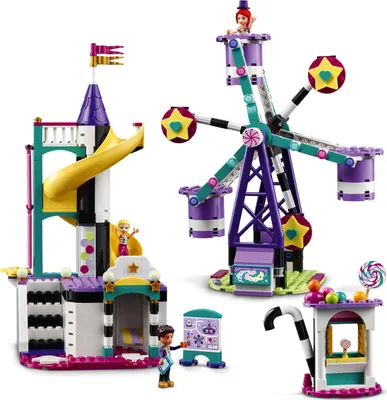 Produktbild von LEGO 41689 Friends Magisches Riesenrad mit Rutsche, Freizeitpark mit Zaubertricks