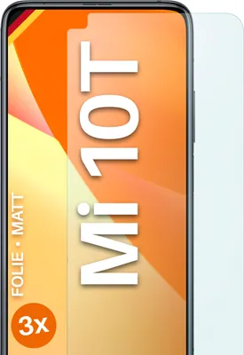 Produktbild von moex® 3x Schutzfolie kompatibel mit Xiaomi Mi 10T - Displayschutzfolie Anti Reflex Folie, Matt
