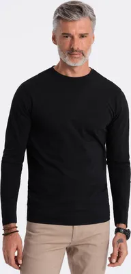 Produktbild von Ombre Clothing Langarm-T-Shirt für Männer Eliwn schwarz S