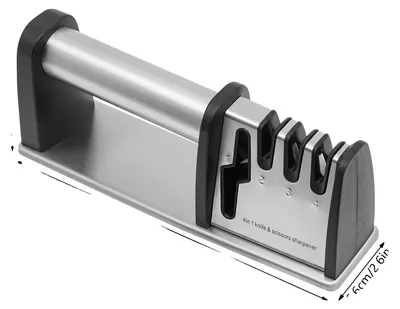 Image de Aiguiseur, fonctionnalité 4 en 1, design ergonomique, noir, L