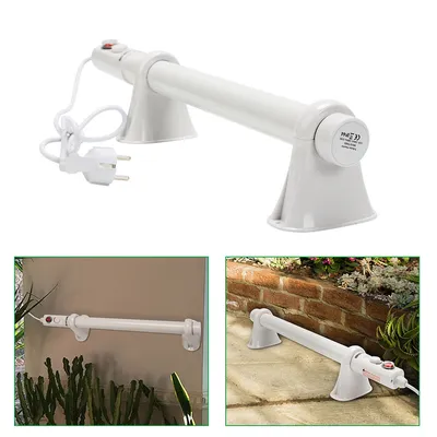 Produktbild von Fiqops Elektrische Gewächshausheizung Heizstab Stabheizung für Gewächshäuser Frostwächter 55 Watt 50 cm IP44