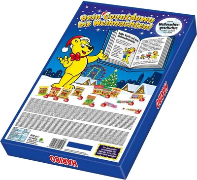 Obrázek produktu pro Haribo Adventní kalendář Allerlei s mini ovocnými žvýkačkami 300g