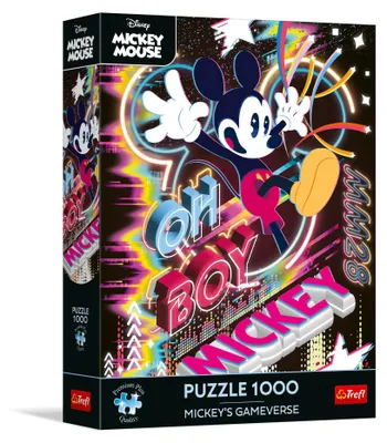 Produktbild von Trefl - Puzzle 1000 Teile, Die virtuelle Welt von Micky Maus, Premium Plus