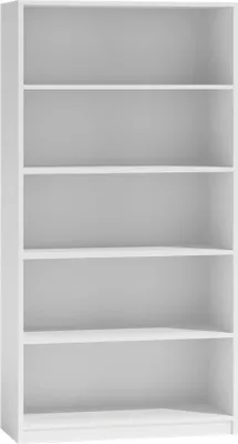 Produktbild von CDF Bücherregal R80 | Farbe: weiß | Breite: 80 Zentimeter | Für Wohnzimmer, Büro und Arbeitszimmer | Regal für Bücher und Spielzeug