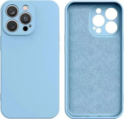 Image de Housse en silicone pour iPhone 16e - Bleu
