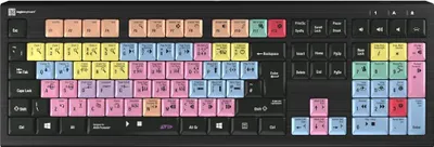 Produktbild von Logickeyboard ASTRA 2 - Volle Größe (100%) - USB - Scherenschlüsselschalter - QWERTY - Schwarz
