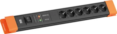 Image de BACHMANN CONNECTUS 6xCEE7/3, 1xGVS 1xinterrupteur 2,0m CEE7/7 Sw/Or