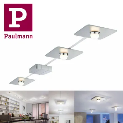 Produktbild von Paulmann PadLED System Set PowerPad 3x10W 6m Chrom matt/Chrom