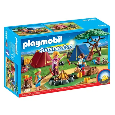 Immagine prodotto di PLAYMOBIL 6888 - Campo tendato con falò a LED