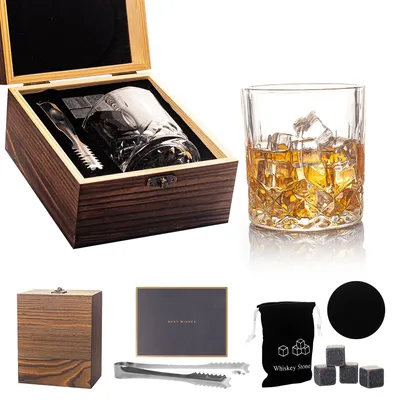 Obrázek produktu pro Sada sklenic na whisky – dárek pro muže k narozeninám a svátkům