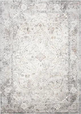Produktbild von Tapiso Teppich VALLEY Modern Kurzflor Grau Creme Wohnzimmer 200 x 300 cm
