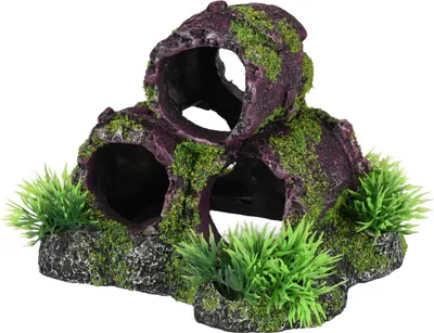 Produktbild von Flamingo Aquarium Dekoration Moza Abwasserrohr mit Gras