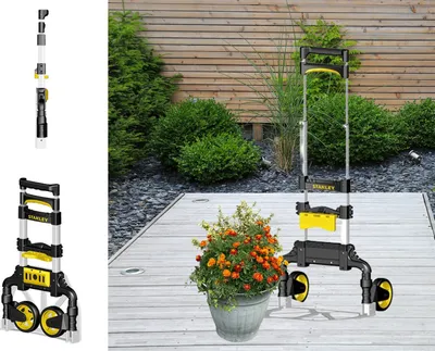 Produktbild von Stanley Klappbare Sackkarre mit Korbhalter 60 kg SXWTD-FT501