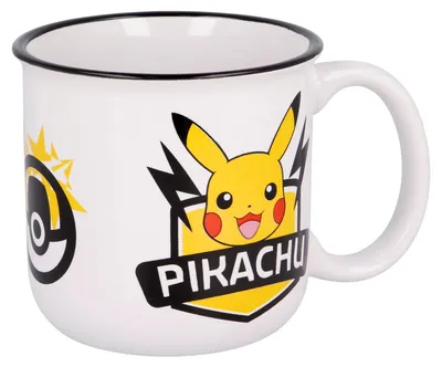 Pikachu-Frühstücksbecher, 400 ml, Keramik, bunt