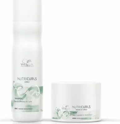 Produktbild von Wella NutriCurls Curls Set - Shampoo Curls 250 ml + Maske 150 ml
