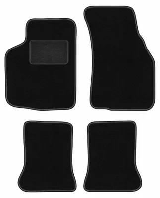 Produktbild von Velours-Fußmatten für Volkswagen Golf I 1979-1993 (Cabrio) – 4-tlg, Schwarz, passgenau – Wielganizator LUX