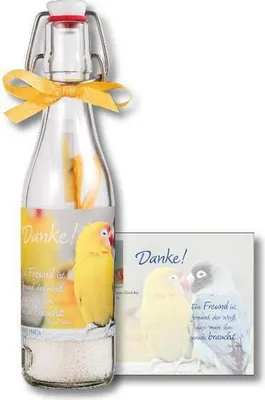 Produktbild von Grußbotschaft in der Flasche/Danke
