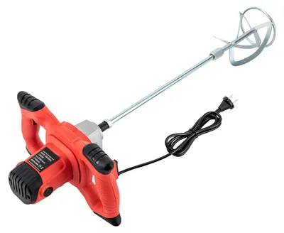 Immagine prodotto di Miscelatore di cemento - Miscelatore elettrico per malta con 1500W, 6 velocità e recipiente di miscelazione da 12 cm, ideale per l'edilizia