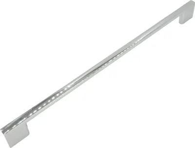 Zdjęcie produktu dla Elegancki aluminiowy uchwyt meblowy 256 mm w kolorze srebrnym do szafek i szuflad - wysokiej jakości, ponadczasowy klasyk do każdego domu