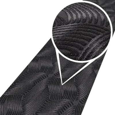 Produktbild von Flurläufer Premium Küchenläufer Teppichläufer Textil JULIANNA Anthrazit Wellen Robust Breite 50cm Länge 100cm