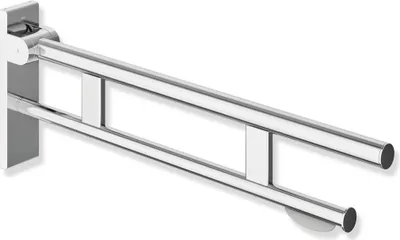 Produktbild von HEWI Stützklappgriff Duo, Design B des Systems 900, mit WC-Papierhalter