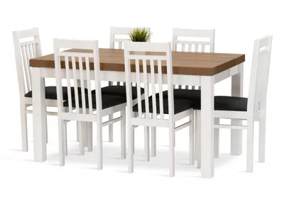 Obrázek produktu pro Jídelní sestava ZOJA stůl + 6 židlí
