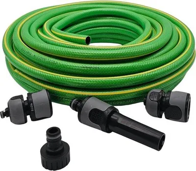Image de 20 m de tuyau d'arrosage 1/2 pouce avec kit de raccordement - pour l'arrosage du jardin