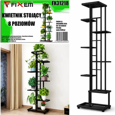 Produktbild von Stehendes Blumenbeet, 8 Ebenen, Metall