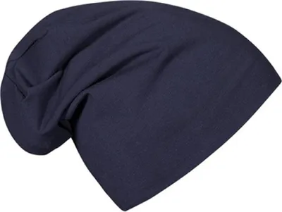 Produktbild von Uni Beanie Damen und Herren, Marineblau, One Size