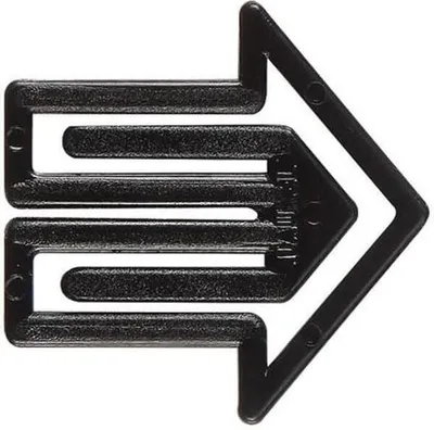 Produktbild von Büroklammern Pfeilklip 30mm VE=1000 Stück schwarz