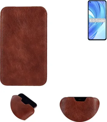 Produktbild von K-S-Trade Schutzhülle Handyhülle kompatibel mit Xiaomi Mi 11 Lite IN Handytasche Kunstleder Sleeve in braun