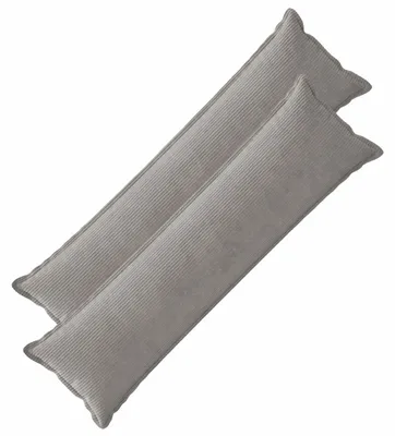 Obrázok produktu pre vidaXL Vankúšový poťah, 2 ks, farba: svetlosivá, materiál: Cord, rozmer: 40 x 145 cm