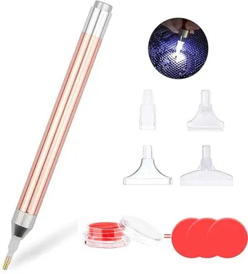 Image de Kit de peinture au diamant, 5D, à faire soi-même, accessoires, foret pour peinture au diamant