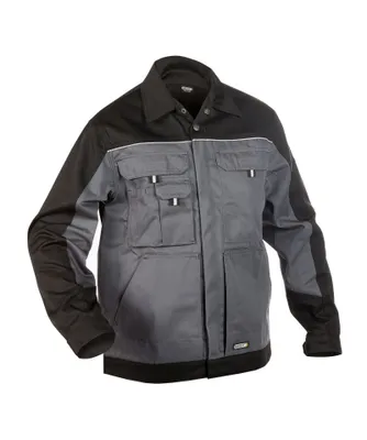 Produktbild von DASSY® Lugano Zweifarbige Arbeitsjacke ZEMENTGRAU/SCHWARZ Gr.XS Länge: STANDARD