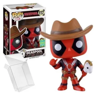 Image de Funko Pop! Marvel : Deadpool - Deadpool Cowboy n° 117, édition exclusive de la convention d'été 2016
