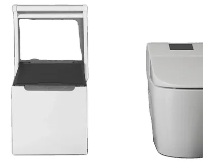 Immagine prodotto di Sedia da doccia pieghevole, imbottita per il comfort, design salvaspazio, colore: bianco