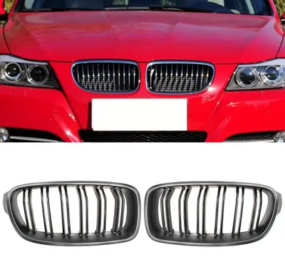 Obrázek produktu pro Dvojitá mřížka nárazníku pro BMW řady 3, matná černá barva