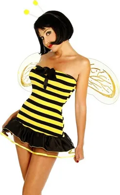 Produktbild von Bienen-Kostüm gelb/schwarz, 2XL